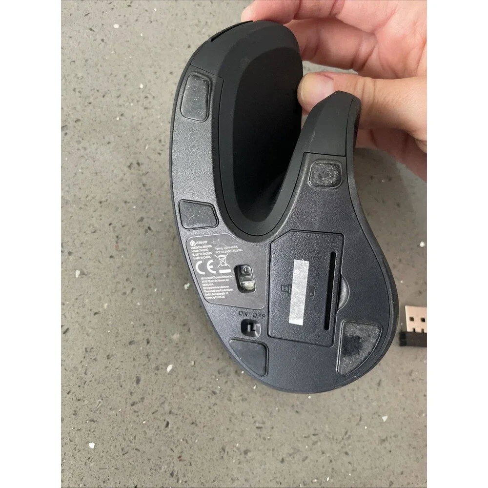 iClever Ergonomic Vertical Mouse TM209G With USB Dongle TESTED WORKING